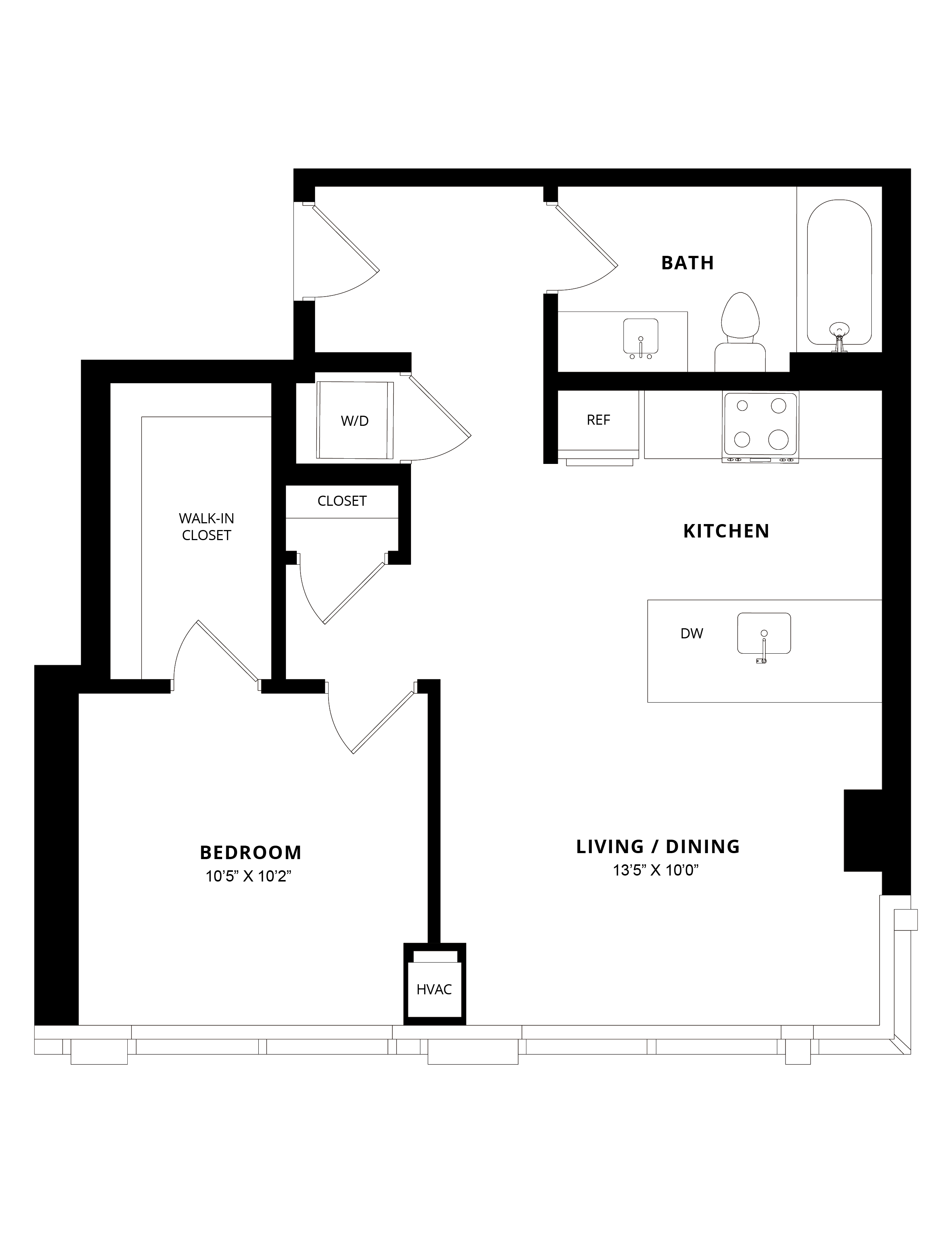 Floor Plan Image of Apartment Apt 2606